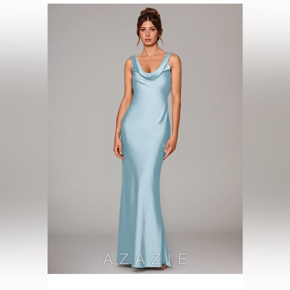 Azazie Rylina - Sky Blue Maxi Dress